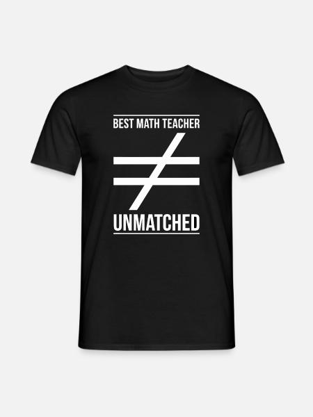 Mathematiklehrer Unvergleichlich - Männer T-Shirt - Schwarz
