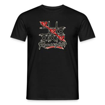 Tic-Tac-Toe-  Römer 8,37 Christliches Design - Männer T-Shirt - Schwarz - Vorne - AI Model Male 178 light (178cm)