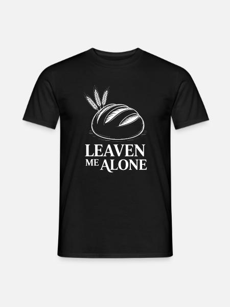 Leave Me Alone Brot Silhouette - Männer T-Shirt - Schwarz