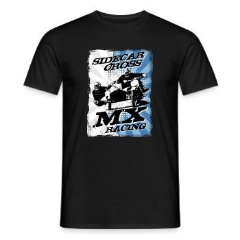 Sidecar Moto Cross - Männer T-Shirt - Schwarz - Vorne - AI Model Male 178 light (178cm)