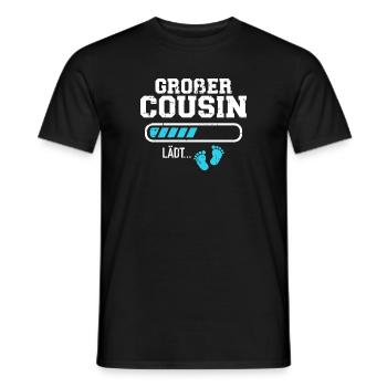 Großer Cousin - Männer T-Shirt - Schwarz - Vorne - AI Model Male 178 light (178cm)