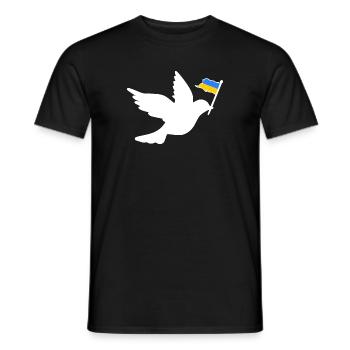 Ukraine - Männer T-Shirt - Schwarz - Vorne - AI Model Male 178 light (178cm)