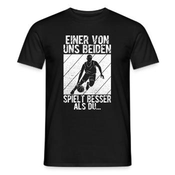 Basketball Spruch Coach Jordan Geschenk für Basket - Männer T-Shirt - Schwarz - Vorne - AI Model Male 178 light (178cm)