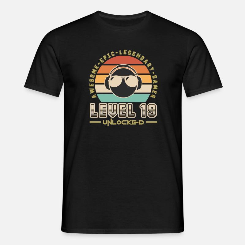 Stufe 19 - Männer T-Shirt - Schwarz