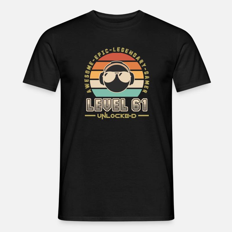 Stufe 61 - Männer T-Shirt - Schwarz