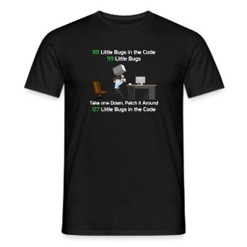 Programmer - Men's T-Shirt - black - Front - AI Model Male 178 light (178cm)