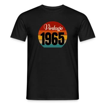 millésime 1965 - T-shirt homme - noir - Devant - AI Model Male 178 light (178cm)