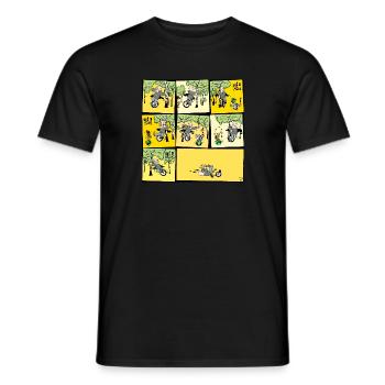 Einradfahren - Männer T-Shirt - Schwarz - Vorne - AI Model Male 178 light (178cm)