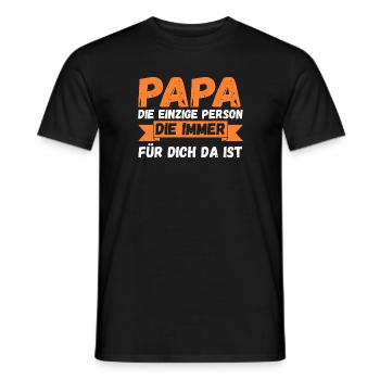 Father Dad - Men's T-Shirt - black - Front - AI Model Male 178 light (178cm)