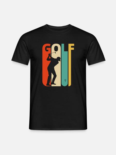 Vintage Retro Golf Geschenke für Golfer. Golfspieler - Männer T-Shirt - Schwarz