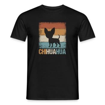 Chihuahua - T-shirt homme - noir - Devant - AI Model Male 178 light (178cm)