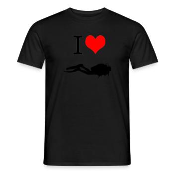 Plongée 2 - T-shirt homme - noir - Devant - AI Model Male 178 light (178cm)
