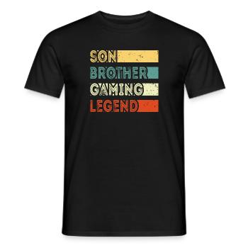 Son Brother Légende du jeu - T-shirt homme - noir - Devant - AI Model Male 178 light (178cm)