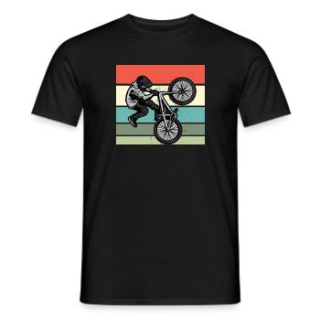 BMX Kids Shirt Bike - Men's T-Shirt - black - Front - AI Model Male 178 light (178cm)