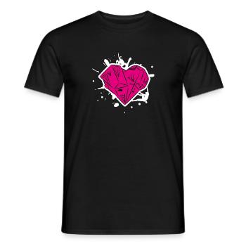 Bouldering Heart - Climbing Design - Männer T-Shirt - Schwarz - Vorne - AI Model Male 178 light (178cm)