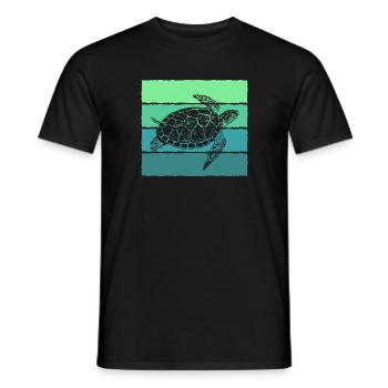Schildkröte - Männer T-Shirt - Schwarz - Vorne - AI Model Male 178 light (178cm)