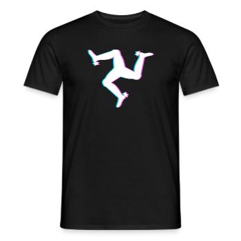 3 Beine und 3 Füße - Männer T-Shirt - Schwarz - Vorne - AI Model Male 178 light (178cm)