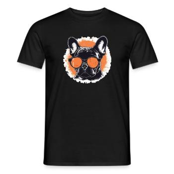 French Bulldog Breed, French Bulldog - Men's T-Shirt - black - Front - AI Model Male 178 light (178cm)
