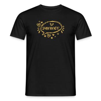 Summer - Männer T-Shirt - Schwarz - Vorne - AI Model Male 178 light (178cm)