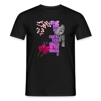 bloom - Men's T-Shirt - black - Front - AI Model Male 178 light (178cm)