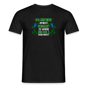 Jardinier Hobby Jardinier Jardin - T-shirt homme - noir - Devant - AI Model Male 178 light (178cm)