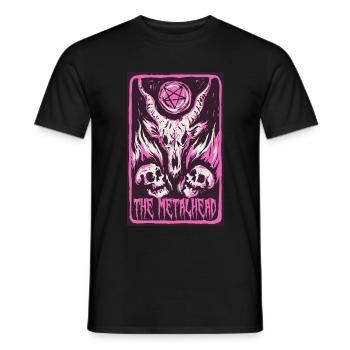 Metalhead Tarot Tarotkarte für Heavy Metal Fans - Männer T-Shirt - Schwarz - Vorne - AI Model Male 178 light (178cm)