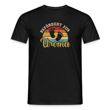Uroma - Männer T-Shirt - Schwarz - Vorne - AI Model Male 178 light (178cm)