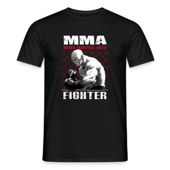 MMA Fighter 2 – Chemise d’anime - T-shirt homme - noir - Devant - AI Model Male 178 light (178cm)
