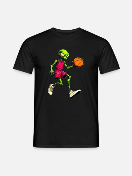 Basketball Aliens - Men's T-Shirt - black