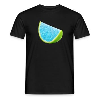 BigLime - Männer T-Shirt - Schwarz - Vorne - AI Model Male 178 light (178cm)