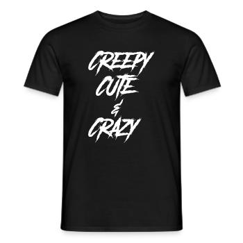 Les amateurs de gothique effrayants, mignons et fous - T-shirt homme - noir - Devant - AI Model Male 178 light (178cm)