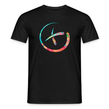 Geocaching PopArt - Männer T-Shirt - Schwarz - Vorne - AI Model Male 178 light (178cm)