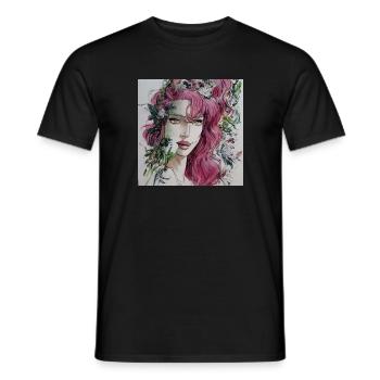 Mother Earth - Men's T-Shirt - black - Front - AI Model Male 178 light (178cm)