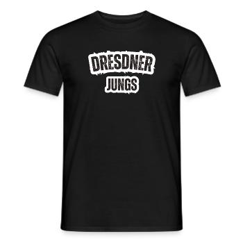 Dresde Garçons - T-shirt homme - noir - Devant - AI Model Male 178 light (178cm)