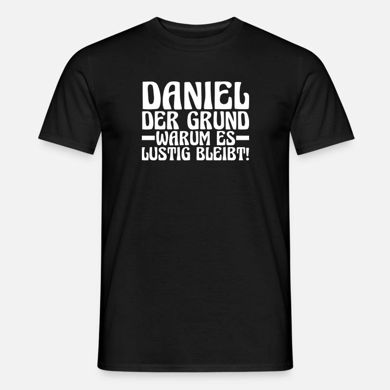 First name Daniel - Men’s T-shirt - black