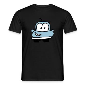 autos__funny_car_3c - Männer T-Shirt - Schwarz - Vorne - AI Model Male 178 light (178cm)