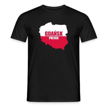 Polska Gdańsk Danzig Polen Geschenk Gdansk - Männer T-Shirt - Schwarz - Vorne - AI Model Male 178 light (178cm)