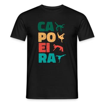 Capoeira brésilienne - T-shirt homme - noir - Devant - AI Model Male 178 light (178cm)