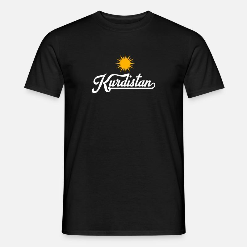 Kurdistan - Männer T-Shirt - Schwarz