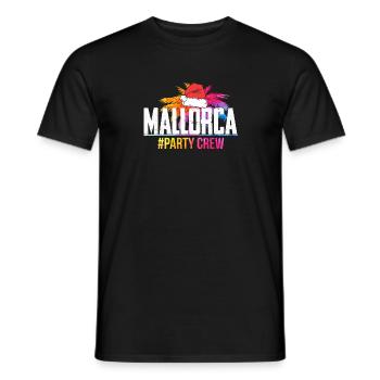 Mallorca Palm Trees Party Christmas - Men's T-Shirt - black - Front - AI Model Male 178 light (178cm)