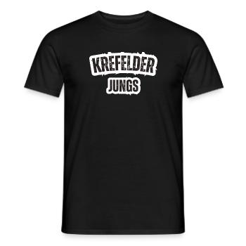 Krefelder Jungs - Männer T-Shirt - Schwarz - Vorne - AI Model Male 178 light (178cm)