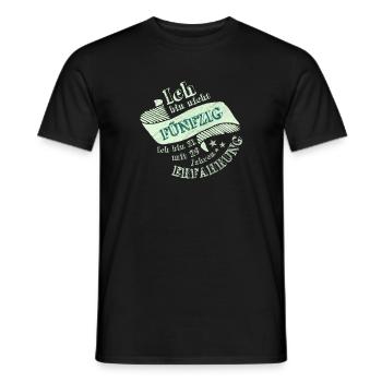 Fünfzig Fünfzigster 50. Geburtstag Geschenkidee - Männer T-Shirt - Schwarz - Vorne - AI Model Male 178 light (178cm)