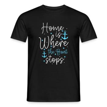 Sailing Sailboat Cruise - Men's T-Shirt - black - Front - AI Model Male 178 light (178cm)