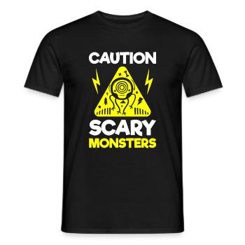 Monstre Mignon Coloré Frère - T-shirt homme - noir - Devant - AI Model Male 178 light (178cm)