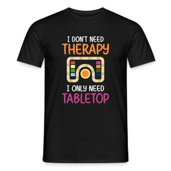 Brettspiel Brettspieler Spielfigur Nerd - Männer T-Shirt - Schwarz - Vorne - AI Model Male 178 light (178cm)