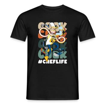 Chef Restaurant Chef étoilé - T-shirt homme - noir - Devant - AI Model Male 178 light (178cm)