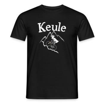 Keule Bergziege Mountainbike - Männer T-Shirt - Schwarz - Vorne - AI Model Male 178 light (178cm)