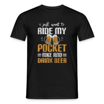 Motorcycle Motorcycle Dirt Son - Men's T-Shirt - black - Front - AI Model Male 178 light (178cm)