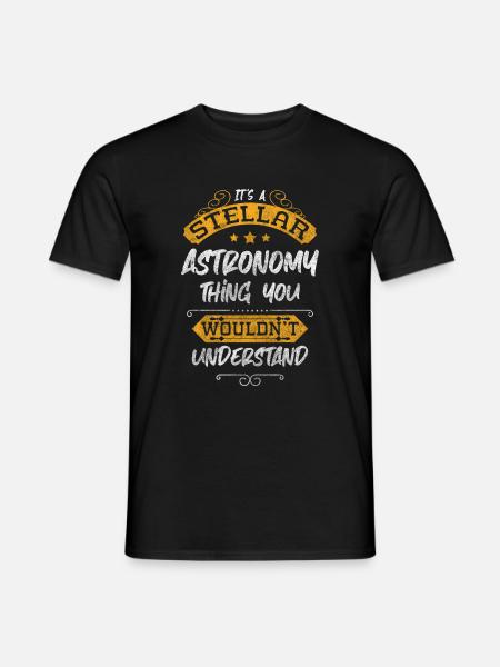 Space Planet Cosmonaut Cosmos - Men's T-Shirt - black