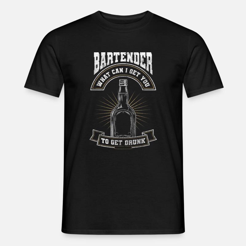 Bar Kellner Mixgetränk Beruf - Männer T-Shirt - Schwarz
